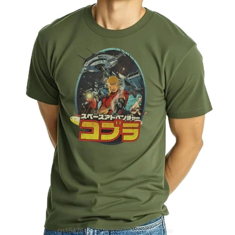 Space Adventure Cobra Tshirt Anime Tshirt Man Sweat Men Harajuku Streetwear Graphic T Shirts Oversized 100 Cotton