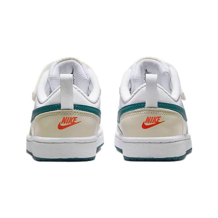 Nike Court Borough 2 Low Comfortable Kids Sneakers Kids Sneakers White Green BQ5451-017