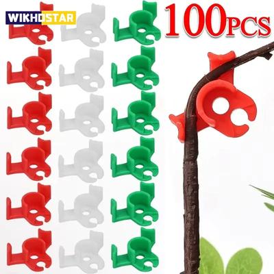 100PCS Plant Clamp Bending Device Flower Vine Branches Plant Stem Training Clips Plant Growth Bender Control Support Clamps