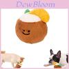 New Korean Style Pet Toy Coconut Ball With Sound Plush Material 31g Weight