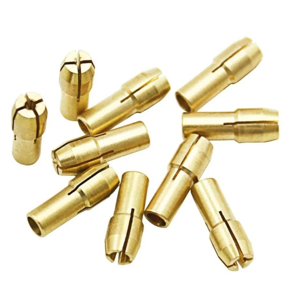 10Pcs 0.5mm-3.2mm Metal Drill Chucks Collet 4.8mm Shank Chuck Adapter Mini Drill Chucks  For Dremel