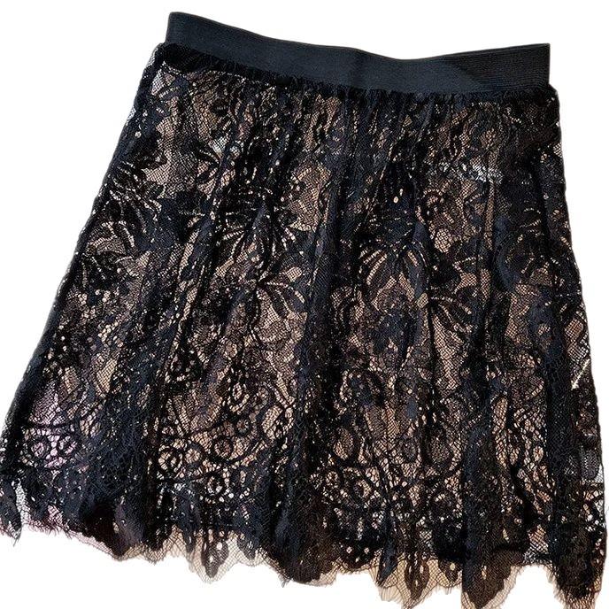 Spring and Autumn Women's Plus Size Layered Lace Hip-Covering Short Skirt Apron