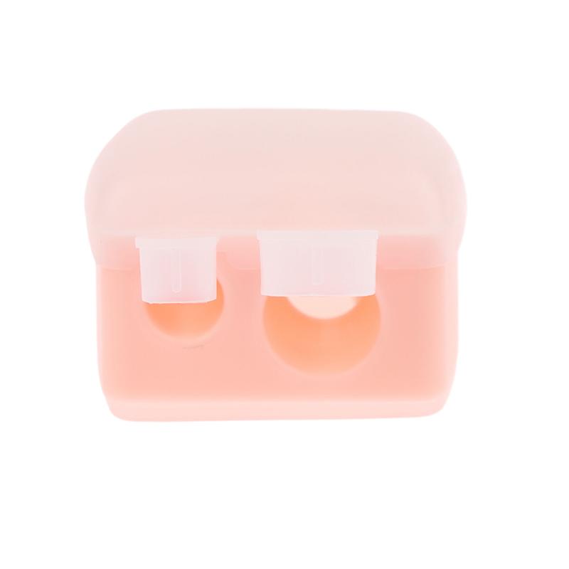 Makeup Pencil Sharpener Double Hole, for Eyebrow Eyeliner Pencil Sharpening Office School Stationery Supply