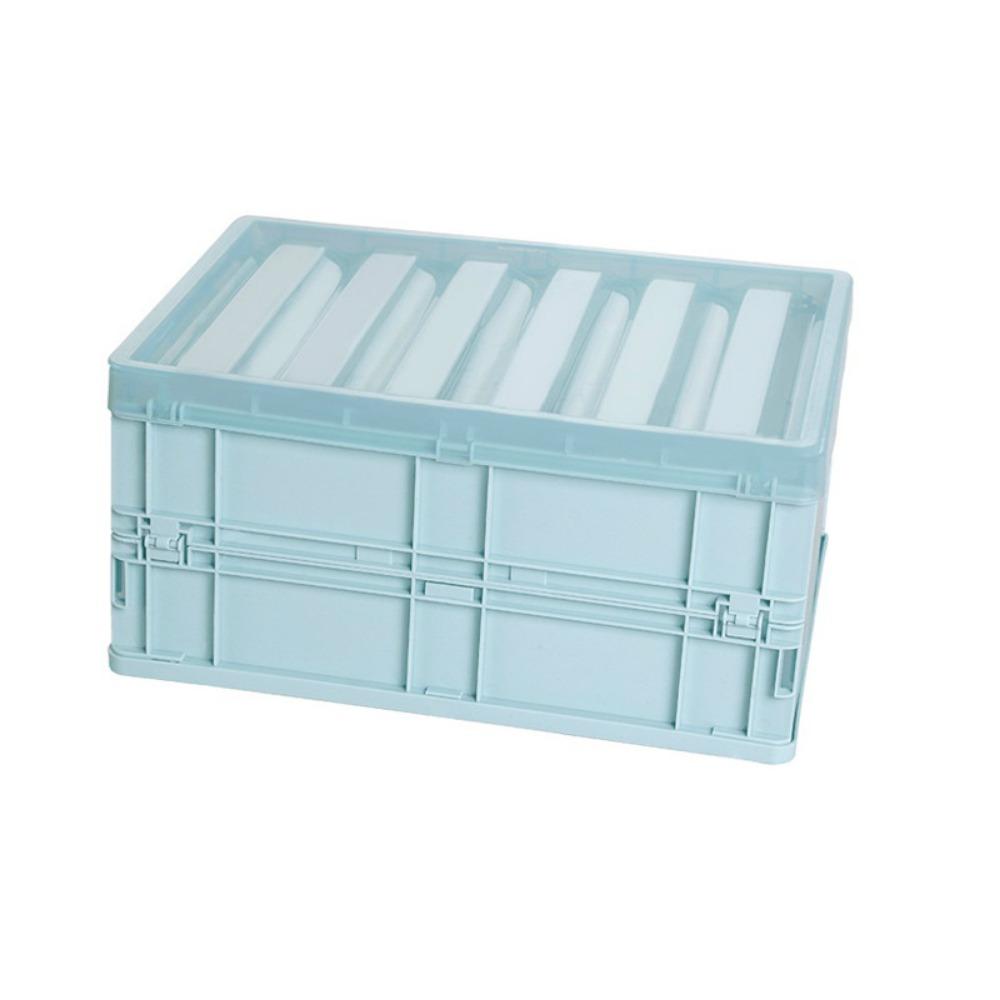 

Plastic Toy Storage Box Stackable Desktop Clutter Box Portable Organizer Box Wardrobe Organizer синій