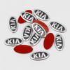 DZMX1 Car Remote Key Emblem Sticker Aluminum Keys Decoration Decal For KIA K9 Sportage Niro K5 Carnival EV6 EV9 EV3 Forte K8 Stinger