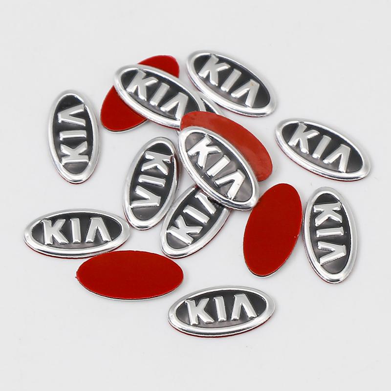 DZMX1 Car Remote Key Emblem Sticker Aluminum Keys Decoration Decal For KIA K9 Sportage Niro K5 Carnival EV6 EV9 EV3 Forte K8 Stinger