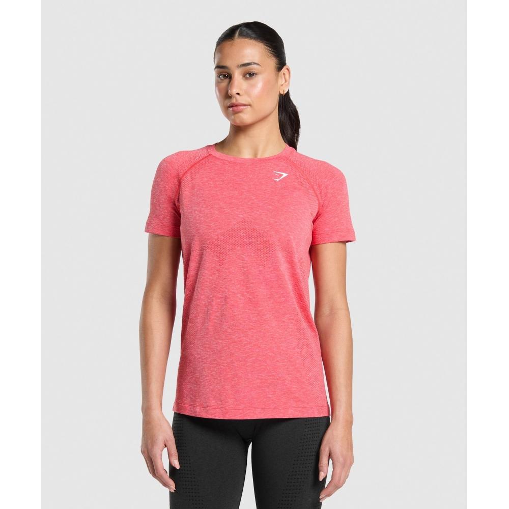 

Gymshark Футболка ViTal Seamless 2.0 LighT Coral Red Marl B2a4i Rb0z XS