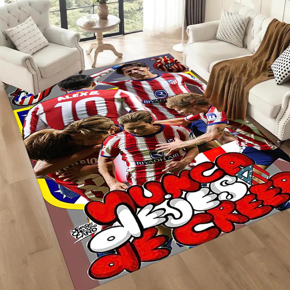 Atletico Madrid Carpet Suitable For Foyer Decorate Room Dormitory Game Room Antislip Rug Anime Office Decor Perfect Gift For Womenmen