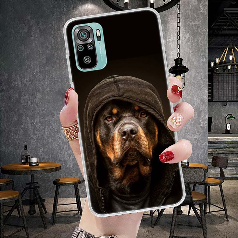 Rottweiler Dog Soft Phone Case For Xiaomi Redmi Note 15 14 14S 13 12 Pro Plus 12S 11 11S 11E 10 10S 11T 5G Fundas Coque Redmi No
