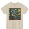 Sternennacht Comic Kunst T-Shirt: Van Gogh Unisex Grafik-T-Shirt