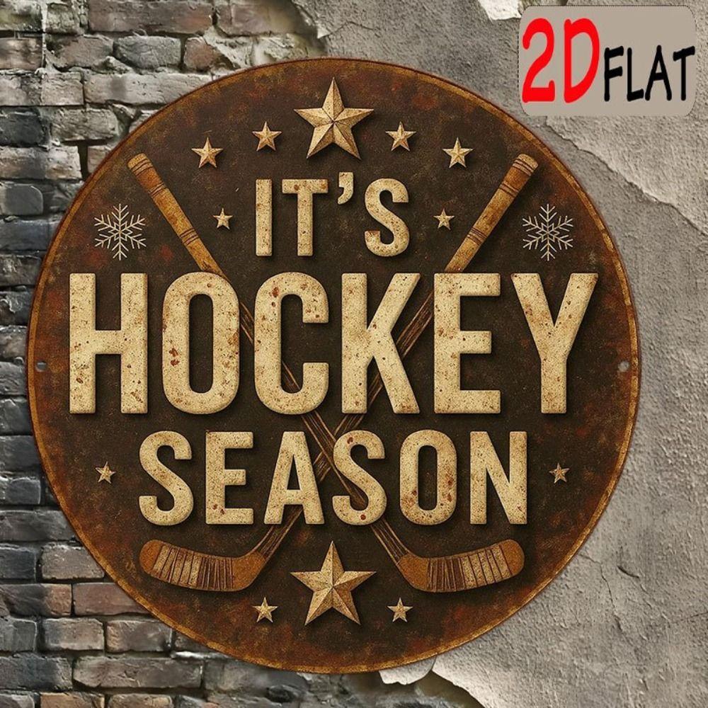 Metal Poster Wall Art Retro Hockey Sign Home Garage Decor