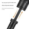 Black Housing Handheld Ball Pump for Daily Basketball Inflation, Manual Hand Inflator with Needle Head for Gym Bag Carry
