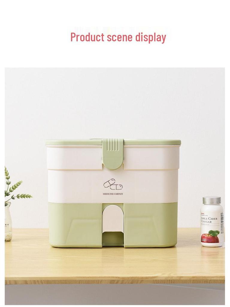 Portable Multi-layer Medicine Chest: Large Drawer-type First Aid Storage Box