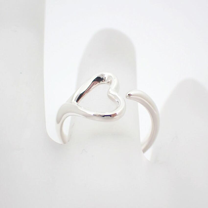 [Used] TIFFANY 925 Open Heart Ring / Size 9 / G511-20
