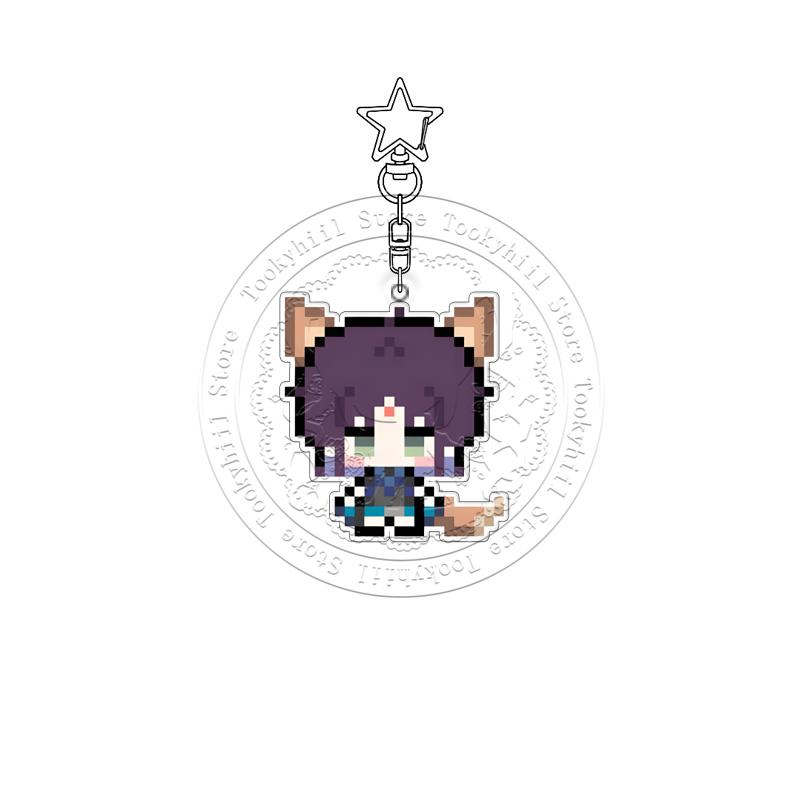 

Cosmic Princess Kaguya Pixel Acrylic Keychain Iroha Anime Cartoon Bag Pendant Kawaii Student Keyring Girl Birthday Gift Other
