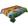 Dusk Mountain Forest Tablecloth Holiday Decor Waterproof Rectangular Tablecloths Wedding Decor Table Cover
