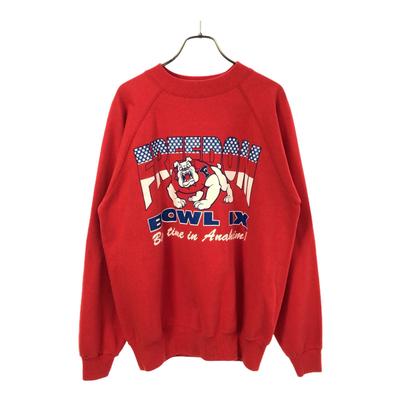 90s Made In USA Print Long Sleeve Trainer L Old Vintage Sweatshirt Men's Used