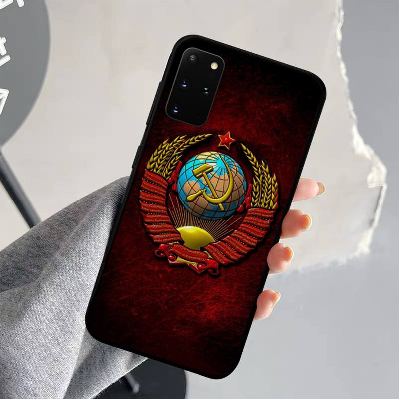 Vintage USSR CCCP Phone Case for Samsung S21 S10 Lite S20 Ultra S9 S8 Plus S7 S6 edge S5 cover