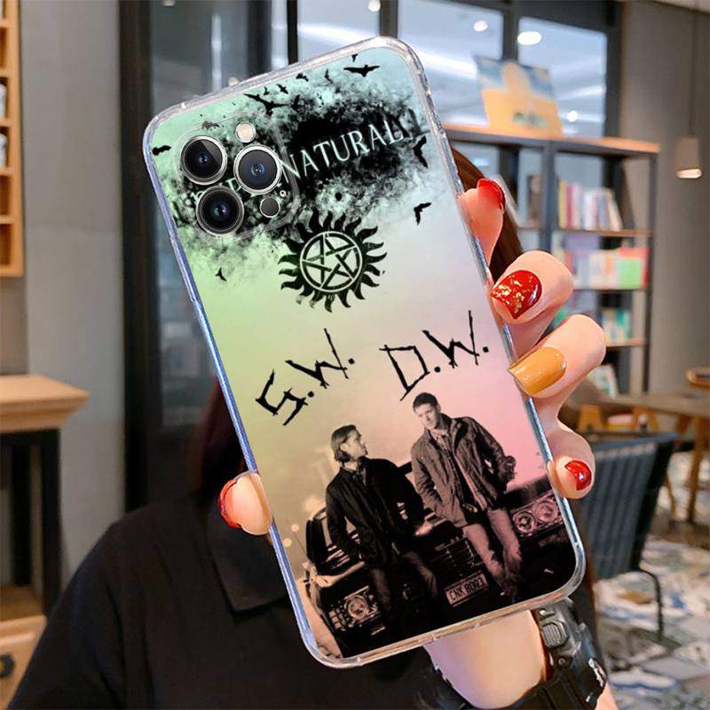 

YNDFCNB Supernatural SPN Dean And Sam Phone Case For iPhone 14 13 12 Mini 11 Pro XS Max X XR SE 6 7 8 Plus Soft Silicone Cover iphone SE 2020