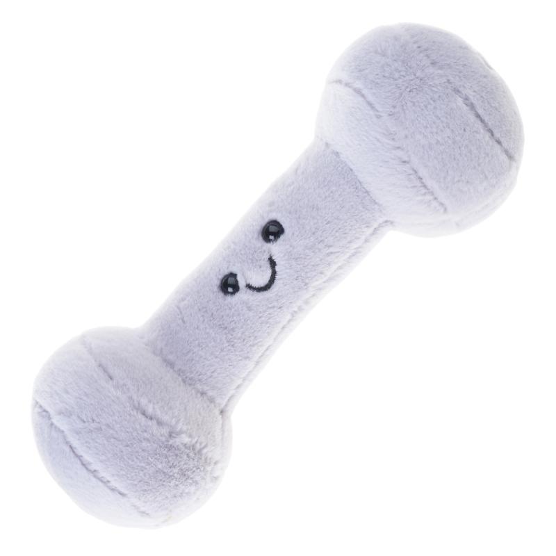 Gym Theme Cute Dumbbell Plush Toy Throw Pillow Infant Sensory Play Soft Baby Gift Blue