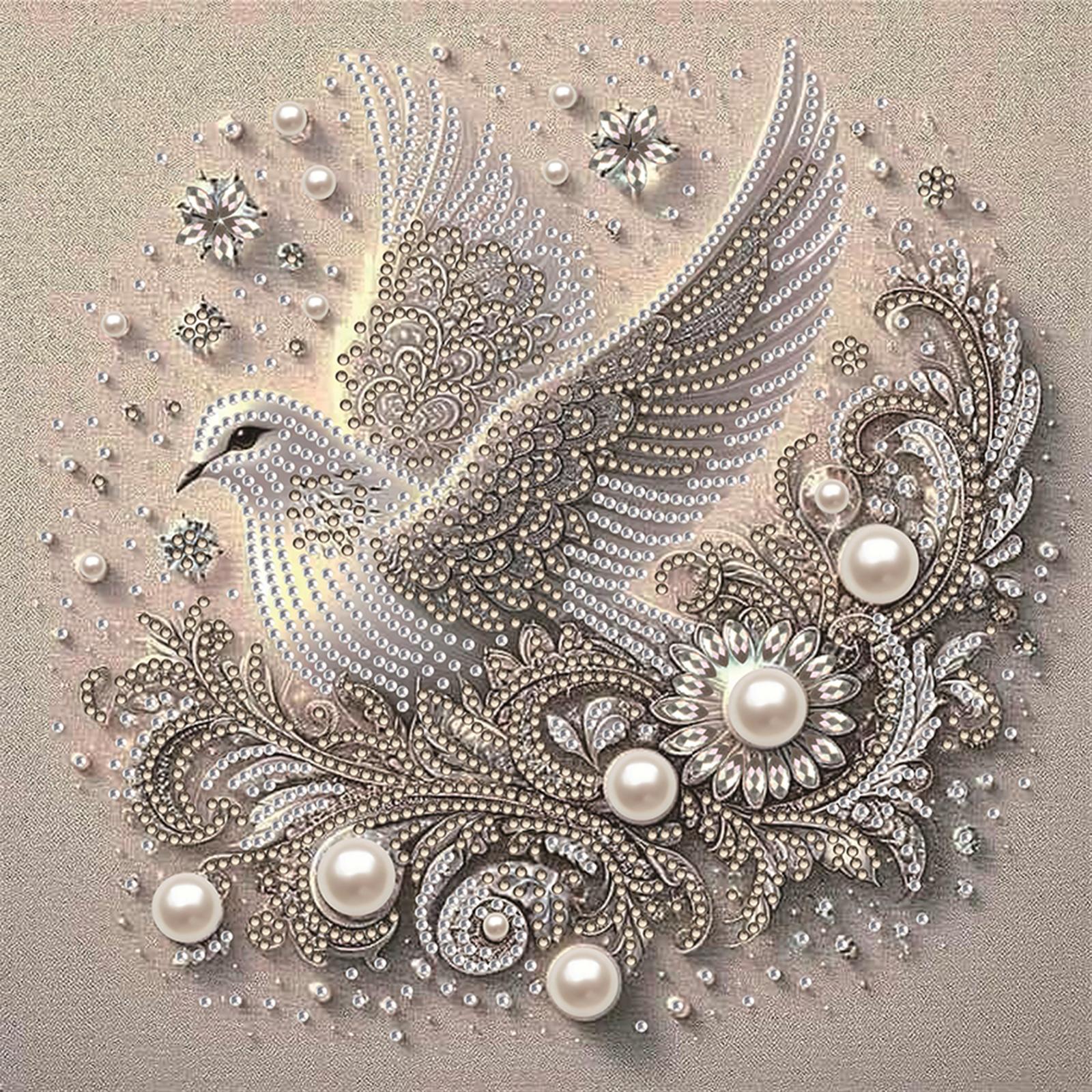 

Bird Special Shaped 5D DIY Partial Drill Diamonds Paintings Gem Art for Adults Gift Home Wall Decor Crystal Diamond Art 30x30cm