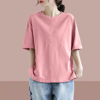 Summer New Versatile Dopamine Wear Short Sleeve Top Large Size Women's Loose Casual Comfortable T-Shirt Women