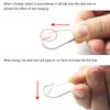 10Pcs Wacky Rig Hooks Replacement Sharp Weedless Fishing Hooks Wacky Worm Hooks for Wacky Rigging Worm Lure Rustproof