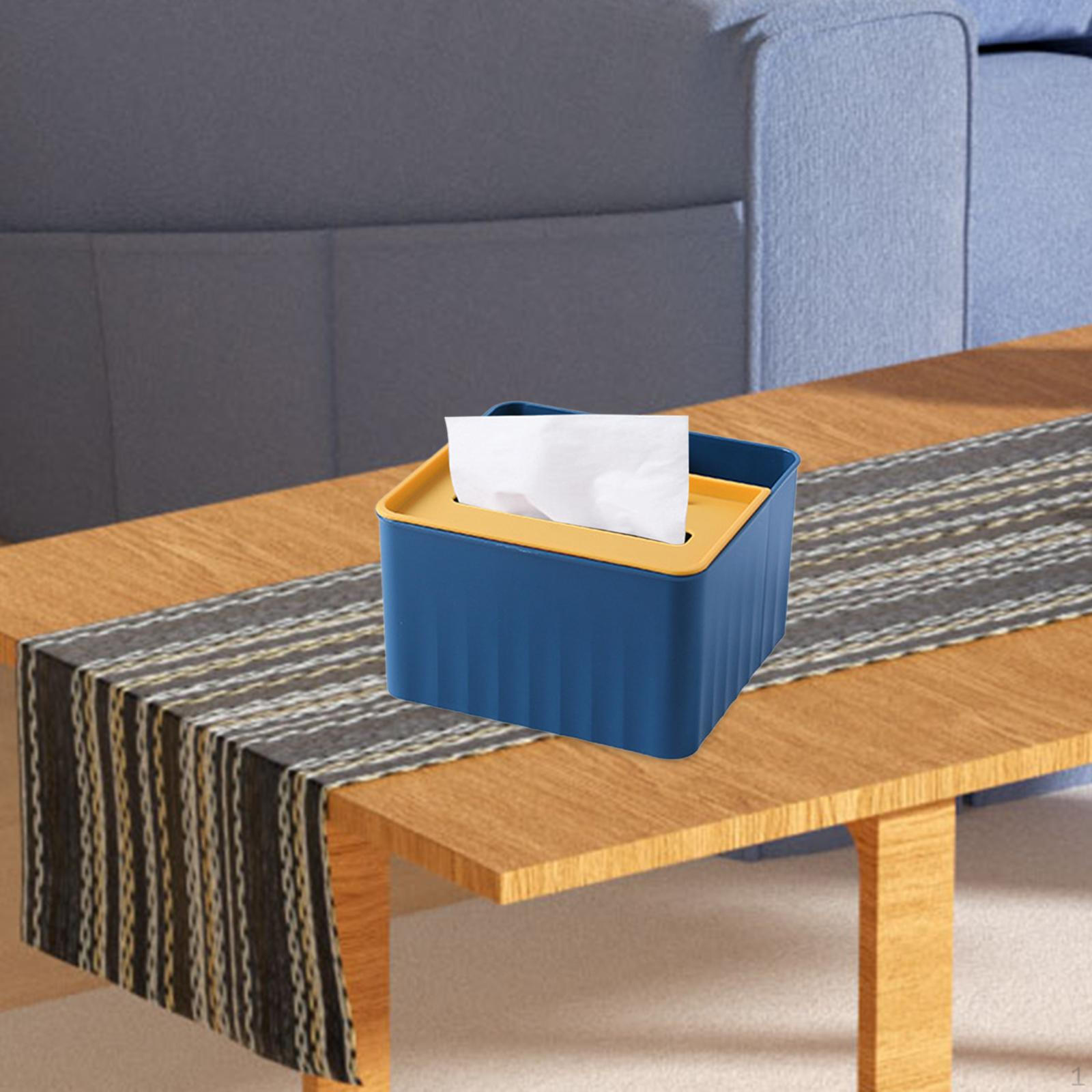 

Креативный держатель для салфеток, настольная коробка для хранения, многофункциональный органайзер, чехол для 18cmx17cmx10.8cm синий