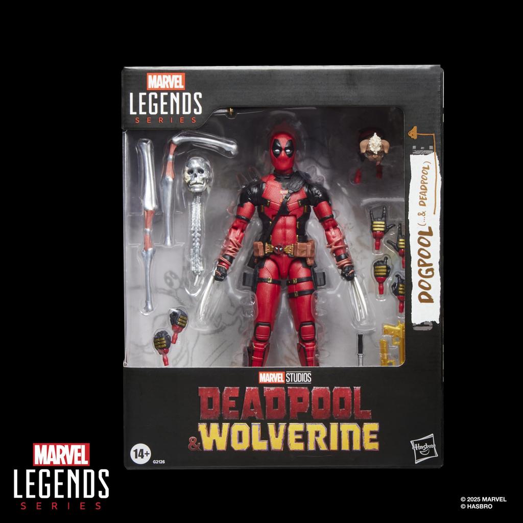 Hasbro Marvel Legends Series Dogpool (and Deadpool), Marvel Studios Deadpool & Wolverine Collectible 15cm Action Figure G2126, Authentic