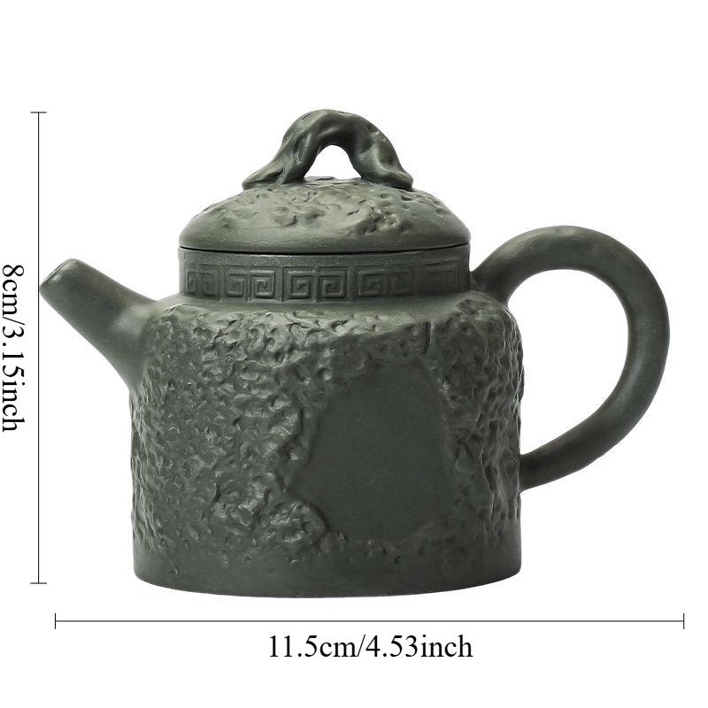 

150ml Relief Teapot Household Chinese Purple Clay Teapot Ball Hole Filter Tea Maker Small Capacity Hand-held Pot Kung Fu Tea Set