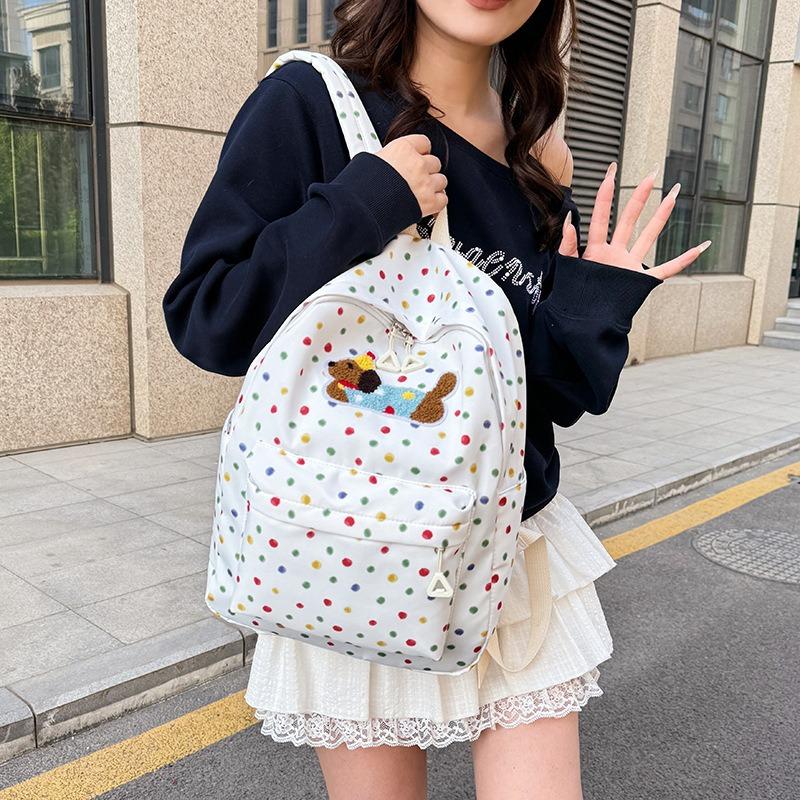 Neuer Mittelschul- und Oberstufenschüler-Schulranzen-Trend Frühling Nischen-Rucksack große Kapazität Mode Doppel-Schulter-Schulranzen