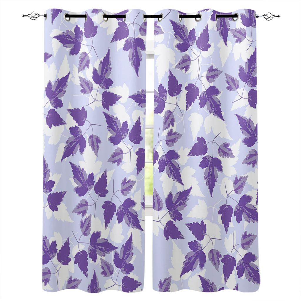 Rideaux de Fenêtre Aquarelle Bleue Panneaux de Rideaux de Cuisine Rideaux Décoration Intérieure pour Salon Rideaux pour Chambre à Coucher