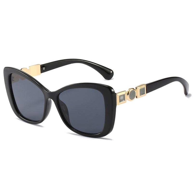 

New Cat Eye Women Sunglasses Fashion Shades Brand Designer Female Gradient Lens Sun Glasses Big Feminino Uv400 as picture