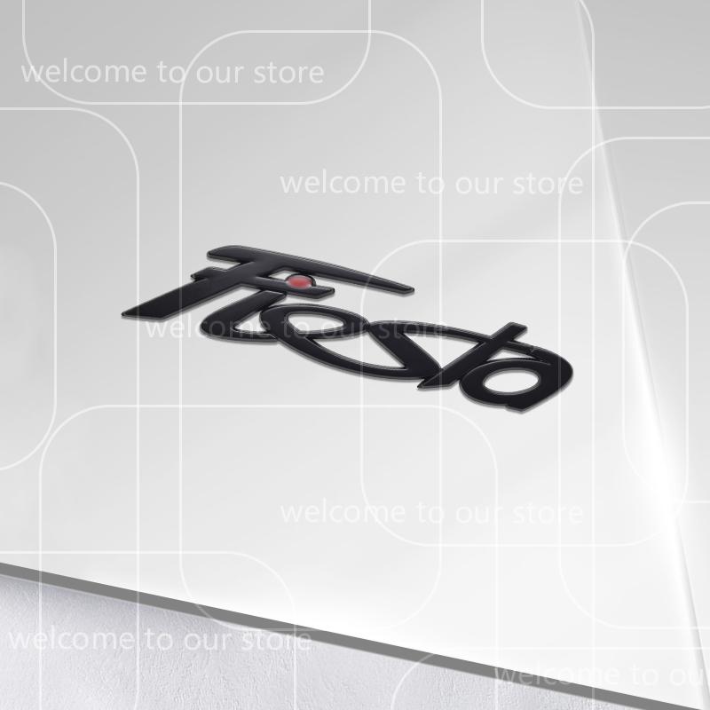 3D For Ford Fiesta MK6 MK7 MK8 MK5 ST Car Sticker Zinc Alloy G1Emblem Body Accessories Styling Metal Rear Trunk Badge Decal