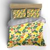 Citrus Pattern Three-Piece Set for Decor Exquisite Three-piece Bedding Set Gift for Kids and Adults
