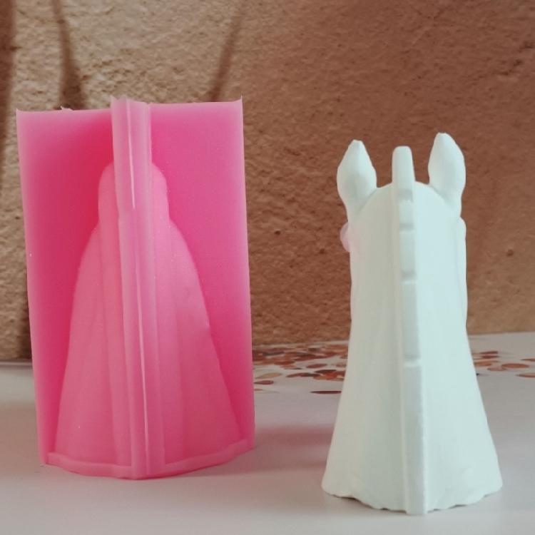 Easy Release Silicone Mold for Horse Head Sculpture Desktop Ornament Jewelry Making Tool Artistic Creation Mold