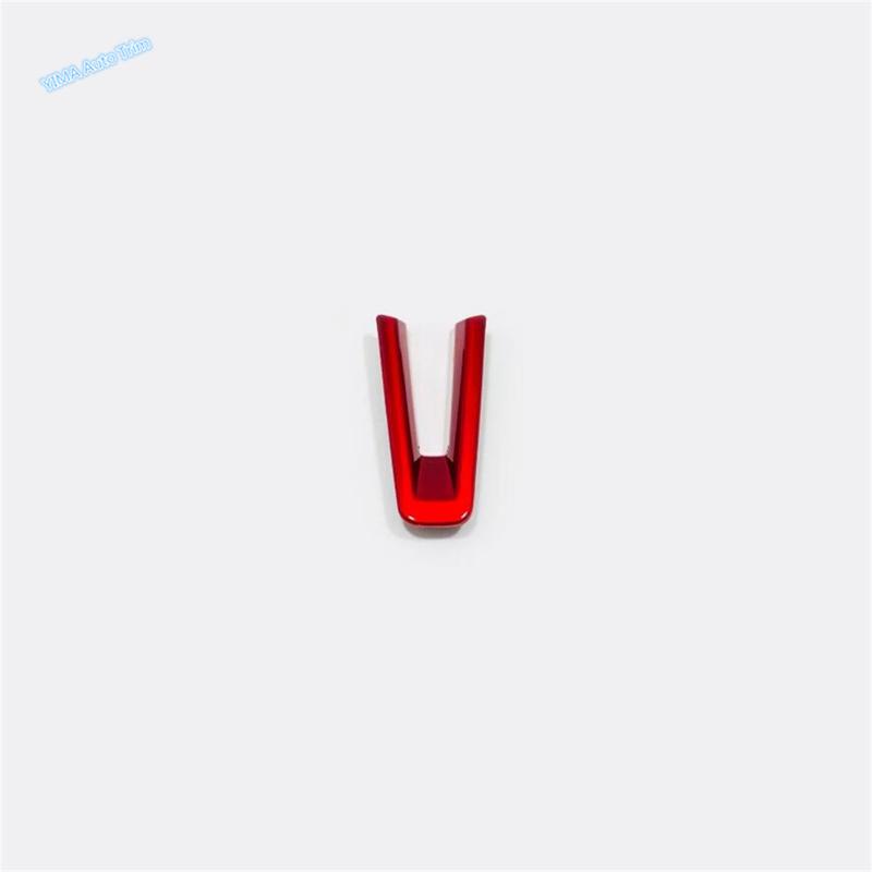 ABS Carbon Fiber Look / Red Car Steering Wheel Decoration Panel Cover Trim Fit For Toyota Corolla Cross - 2025 Accessories