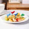 10ks vidlička na ovoce Tvar dinosaura Dort Ovocné párátko Opakovaně použitelné výběry jídla pro děti na Bento Lunch Decoration