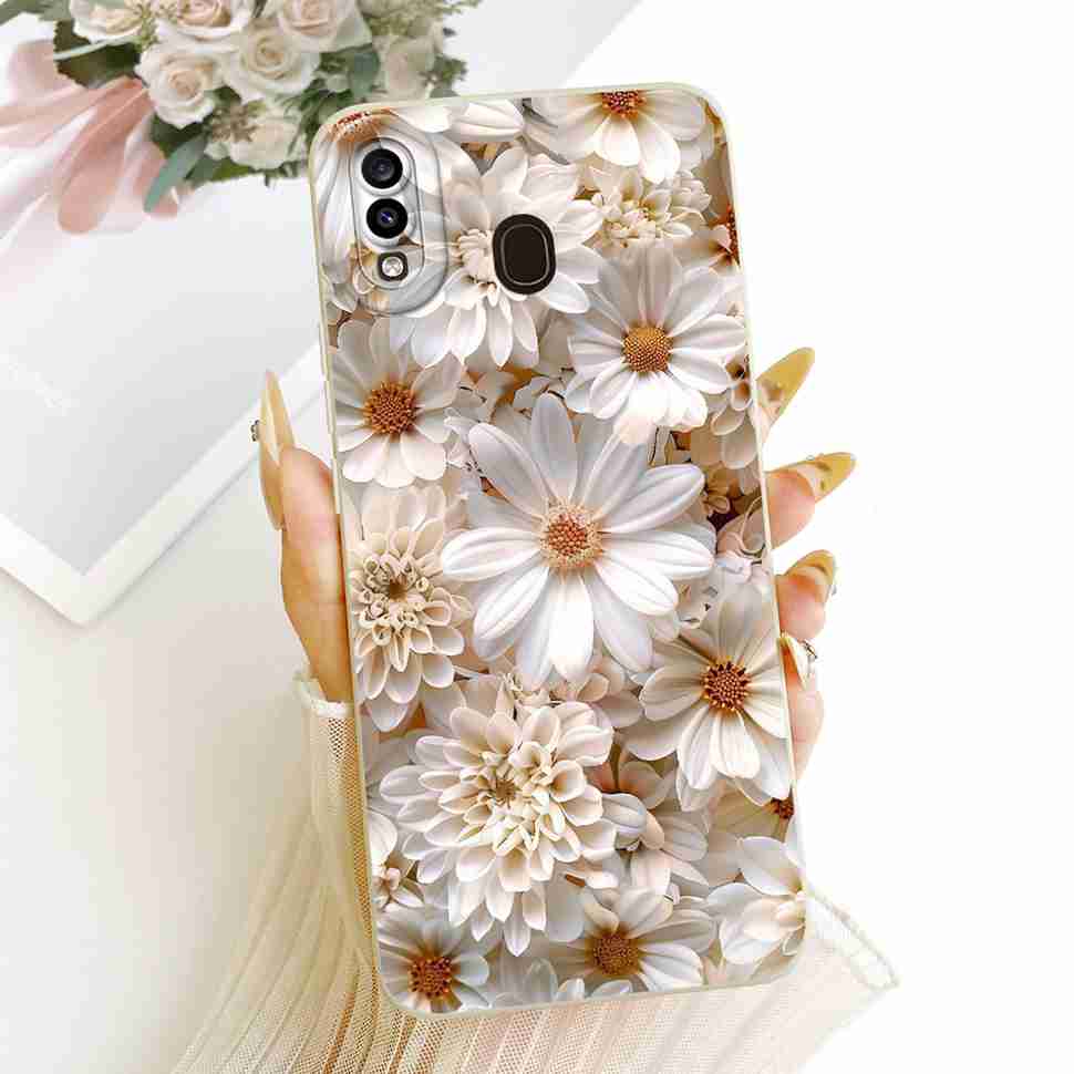 Flower Painted Cover For Samsung Galaxy A20s A20 A20e Luxury Girl Phone Cases For Samsung A20 A 20 s 20e A20s Soft Funda