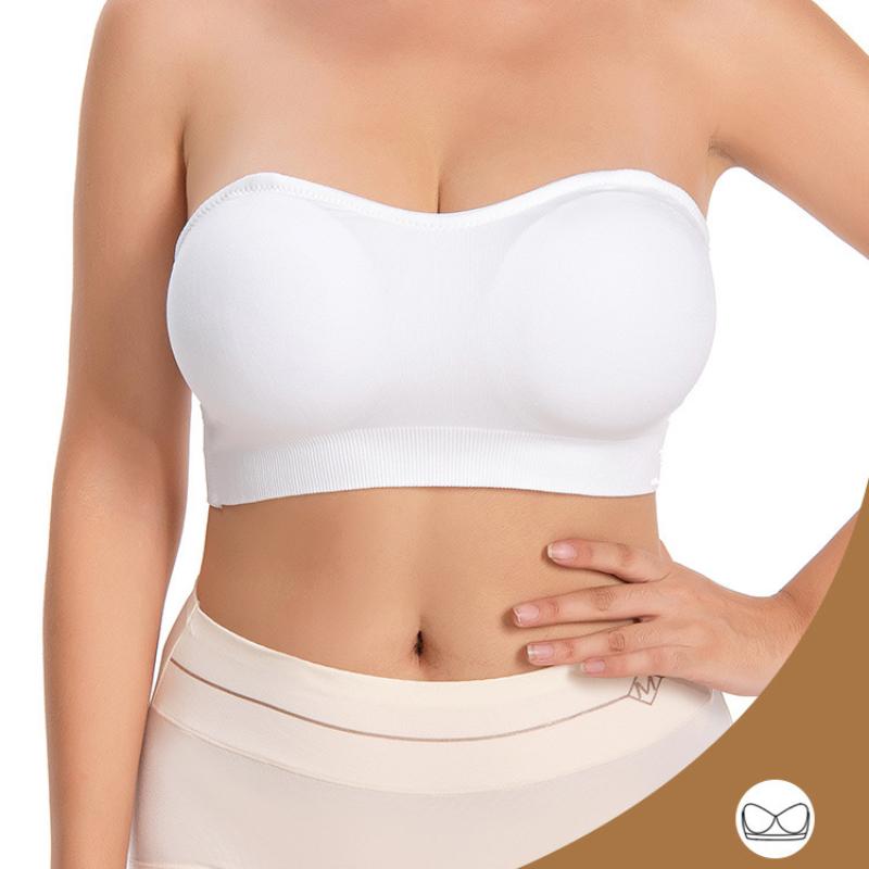 Dámský top s obepnutím hrudníku ve větších velikostech, spodní prádlo typu boob tube, krásná záda a odhalená ramena, dámské intimní prádlo