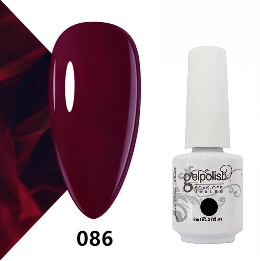 Amber Gel Polish Set: Gel Polish Manicure Kit with Whitening, Base Coat, and Sealer.