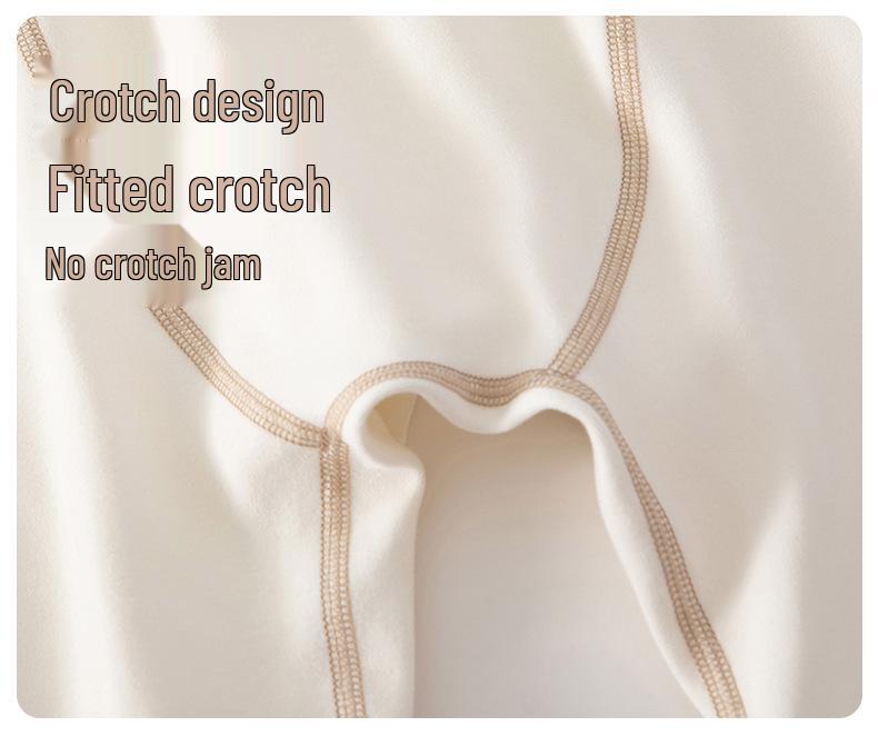 Baby Soft Down High Waist Snap Crotch Diaper Cover Pants - Warm Base Layer for Spring, Autumn, Winter