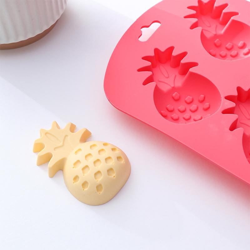 4pcs Silicone Mold DIY Non Stick Baking Molds Strawberry Watermelon Shaped Chocolate Desserts Bakeware Fruits Style Pudding Mold