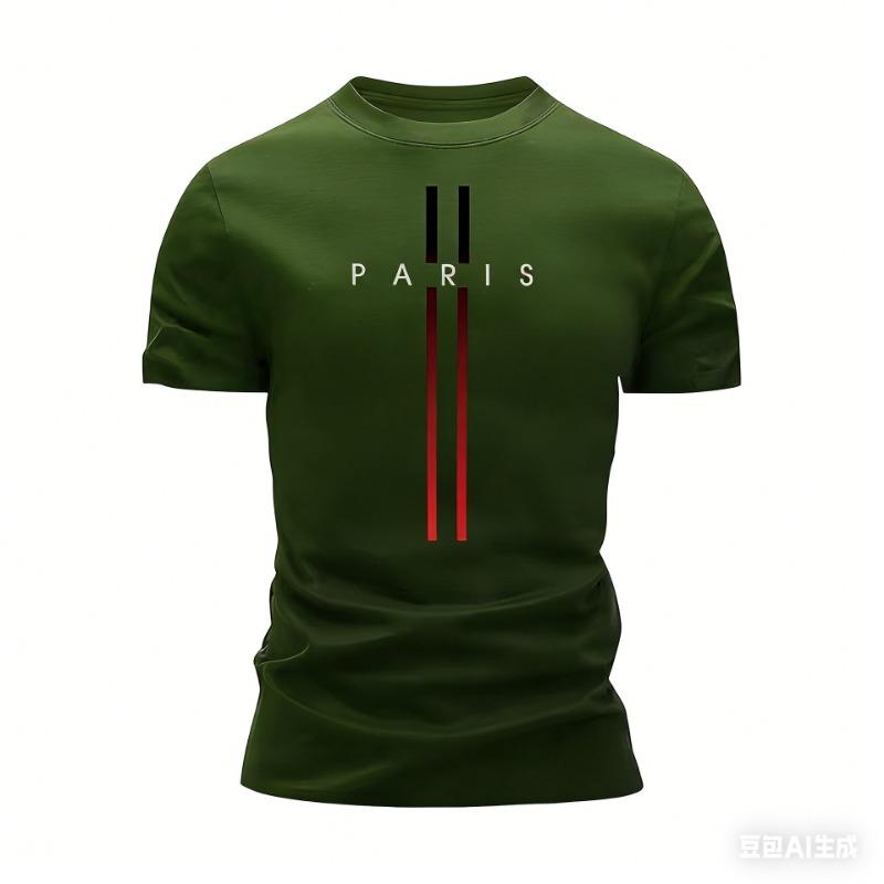 T-shirt de sport pour homme Taille européenne Manches courtes Col rond Séchage rapide Respirant