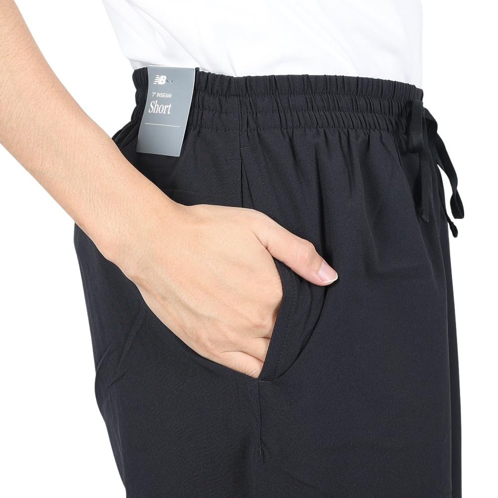 New Balance Run Shorts BK L [New Balance] Men's Shorts, 7-inch (without Innerwear) (MS41234) (Black)