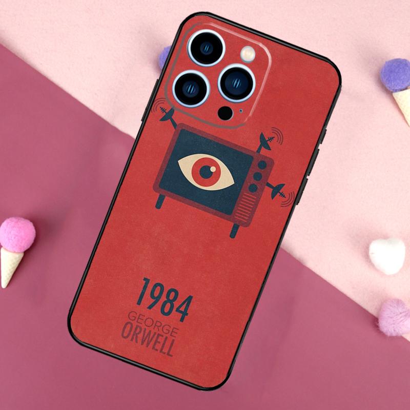 

1984 George Orwell Case For iPhone 16 15 Pro Max 11 12 13 Mini 14 15 Pro Max 16 Plus XR 16e Phone Back Cover iPhone 11
