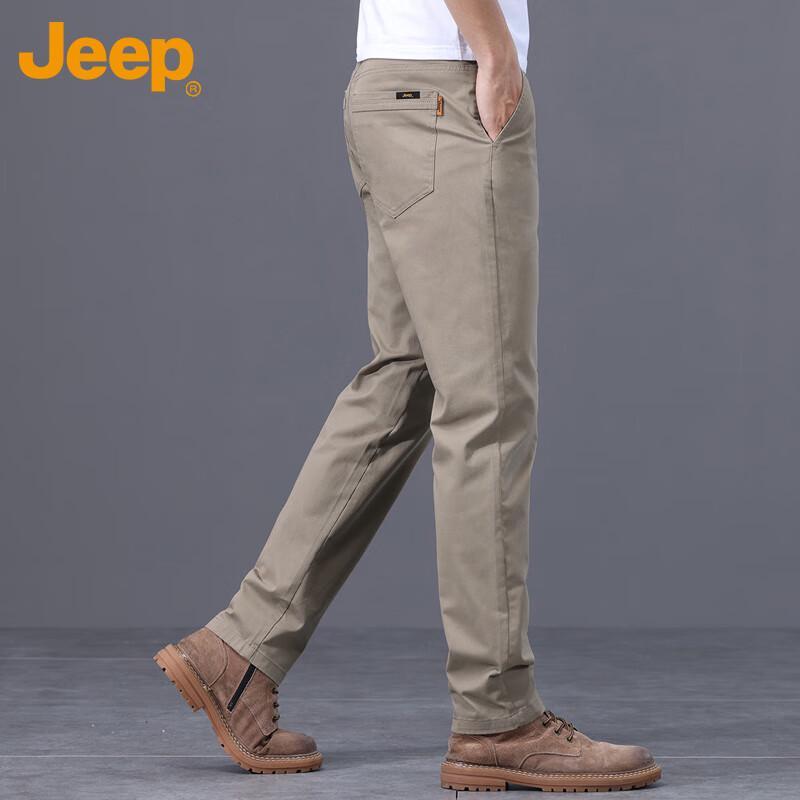 Jeep Men's Autumn/Winter Business Casual Straight-Leg Trousers