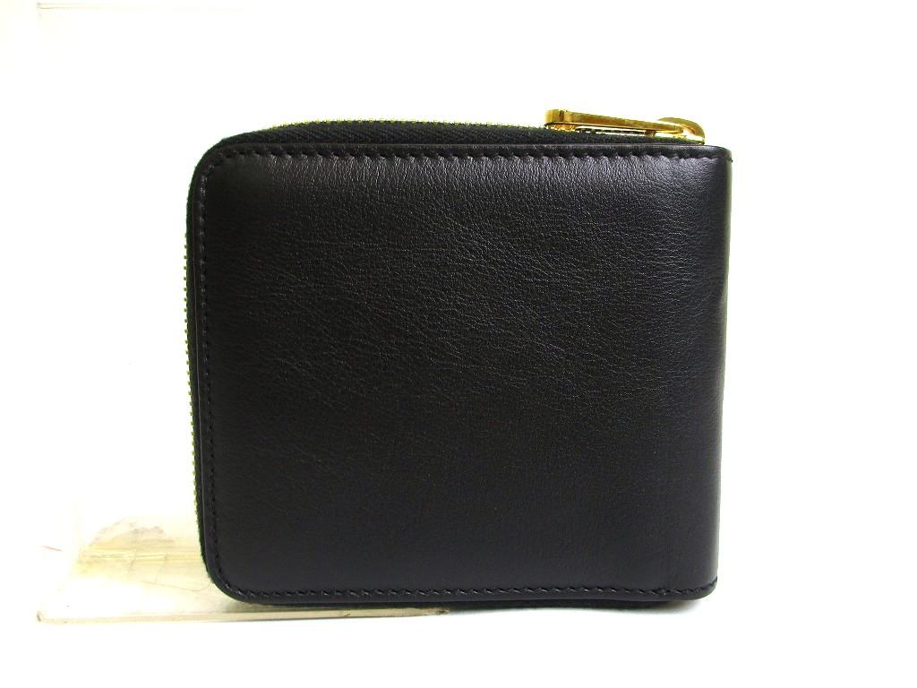 Authentic GUCCI Interlocking G Black Round Zip Bifold Wallet Compact Wallet #a759  Refurbished