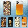 Beer Art Pattern Phone Case For iPhone 17,16,15,14,13,12,Pro,Max,Plus,E,SE4,Air,Mini Black Soft Box