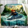 Paddington Adventures Blanket Flannel Throw for Sofa, Indoor, Camping, Living Room, Office, Chair, And Bed Soft Birthday Gift